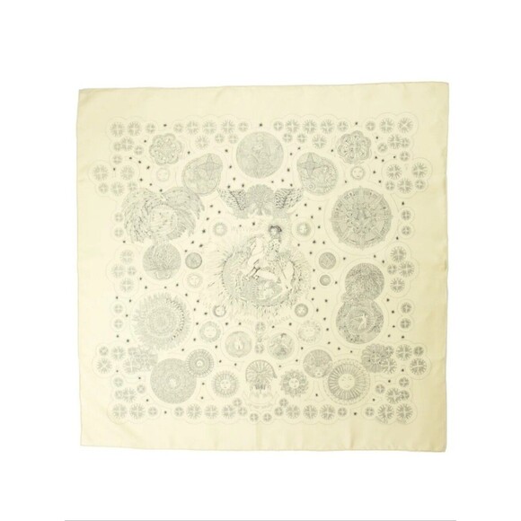 Hermes Accessories - Hermès Le Roy Soleil Silk Medallion Print Hand Rolled Large Scarf